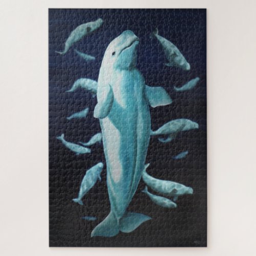 Canadian Whale Art Puzzles _ Beluga Whales