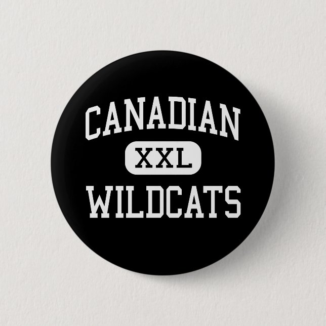 Canadian - Wildcats - High School - Canadian Texas Button (Front)
