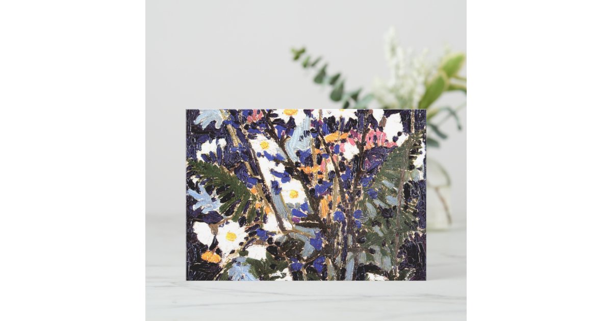 Canadian Wildflowers by Tom Thomson, Card Zazzle