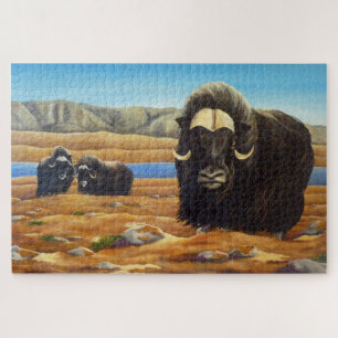 Canadian Wildlife Art Puzzles - Muskox