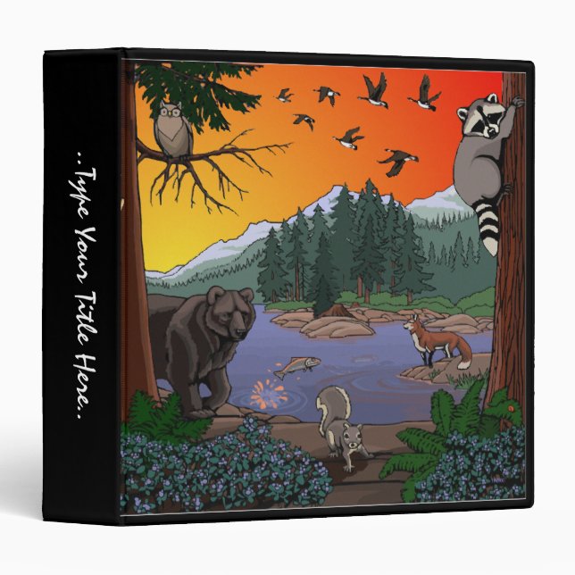 Canadian Wildlife Binder Kid's Custom Photo Album (Front/Spine)