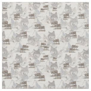 Canadian Wildlife Day Fabric