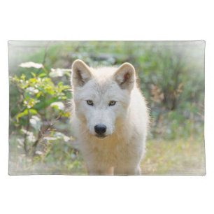 Canadian Wildlife: Grey Wolf Photography Cloth Placemat