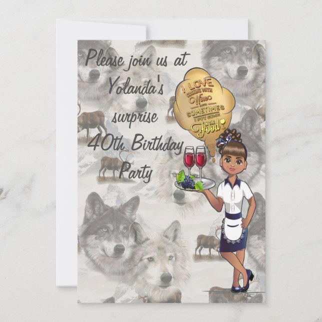 Canadian Wildlife Invitation (Front)