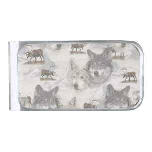 Canadian Wildlife Silver Finish Money Clip