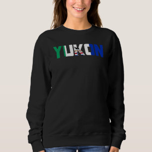 Canadian Yukon Territory Flag Proud Canada Husky S Sweatshirt
