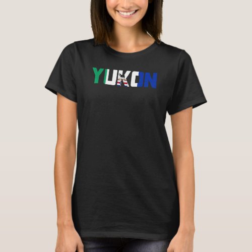 Canadian Yukon Territory Flag Proud Canada Husky S T_Shirt