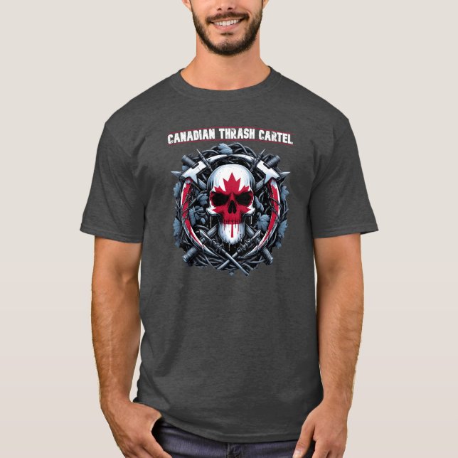Canadianhrash Cartel Band Merch funny T-Shirt (Front)