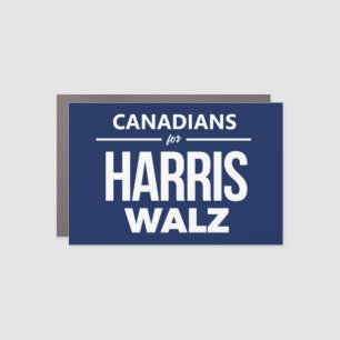 Canadians for Harris Walz Car Magnet