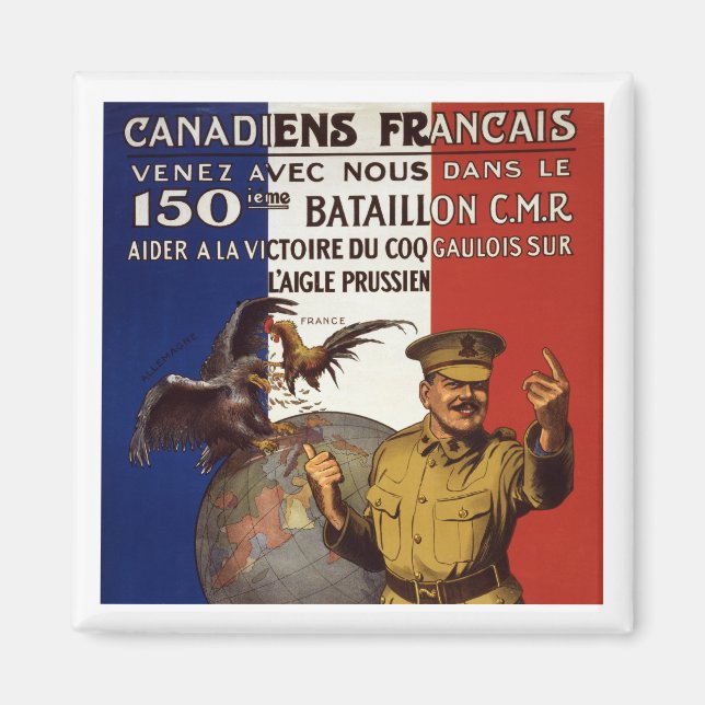 Canadiens Francais Magnet (Front)