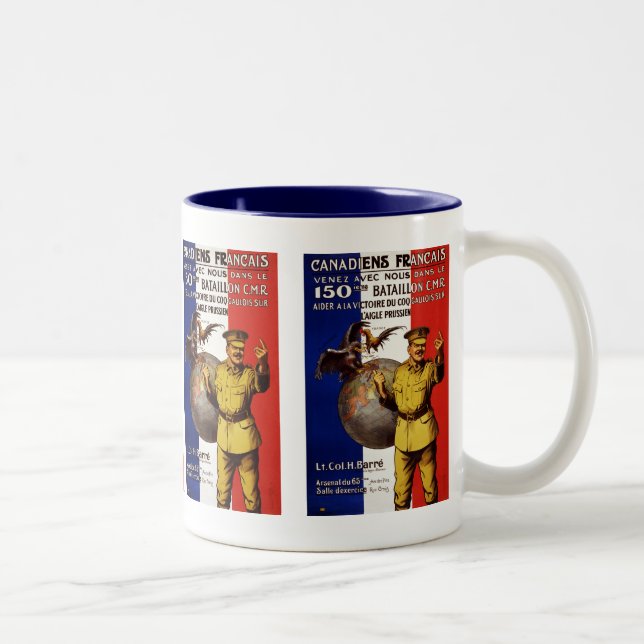 Canadiens Francais Two-Tone Coffee Mug (Right)