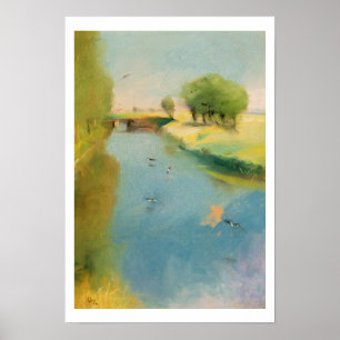 Canal, 1897 (pastel on canvas) poster
