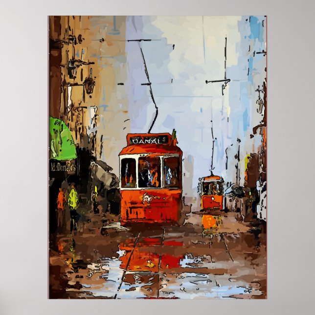 Canal at Rampart, Streetcars Poster (Front)