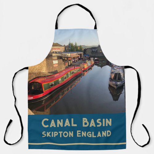 Canal Barges and Canal Basin Skipton Yorkshire Apron