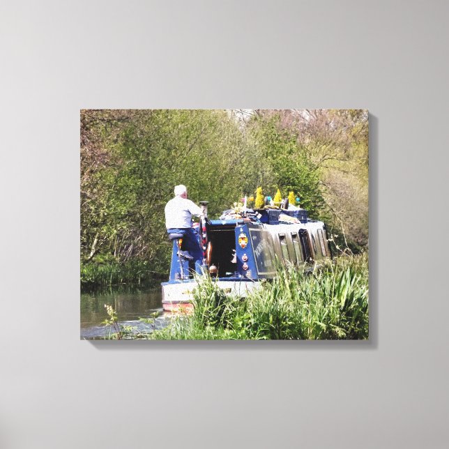 CANAL BOATS CANVAS PRINT (Front)