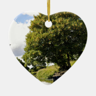 Canal Boats Ceramic Ornament