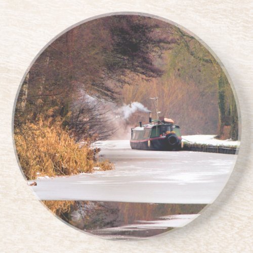 CANAL BOATS DRINK COASTER