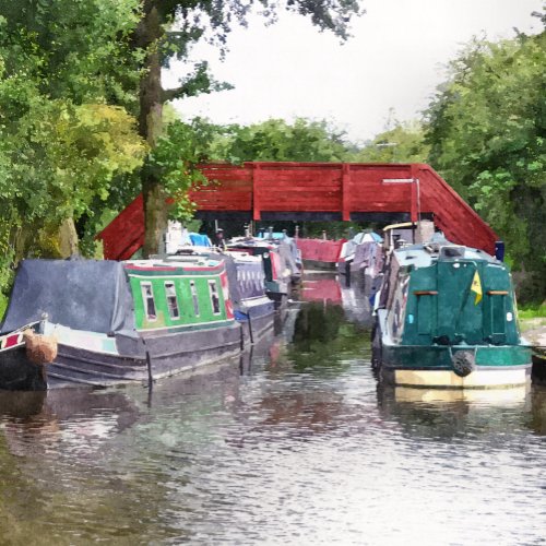 CANAL BOATS DRINK COASTER