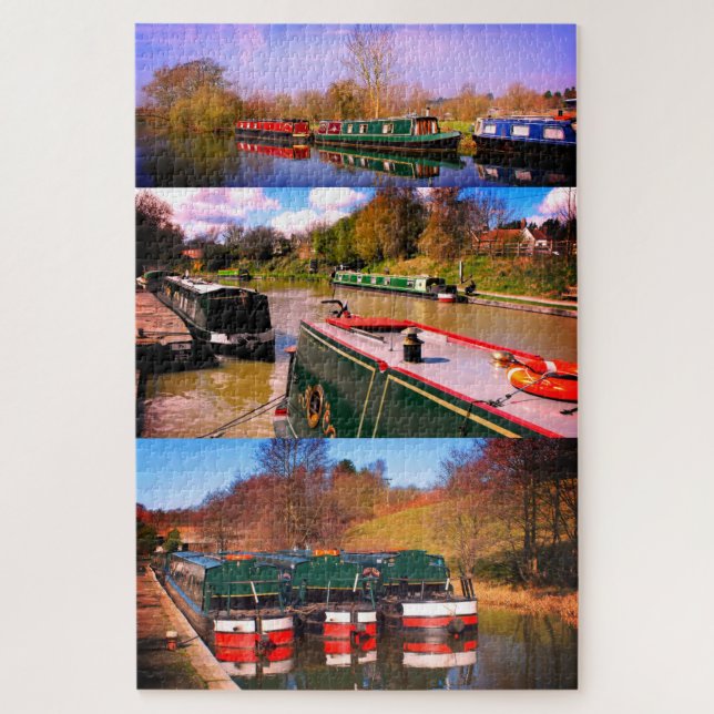 Canal boats jigsaw puzzle (Vertical)