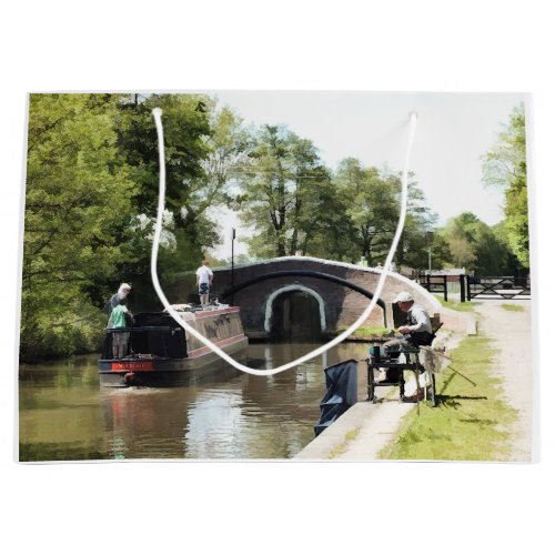 CANAL BOATS LARGE GIFT BAG