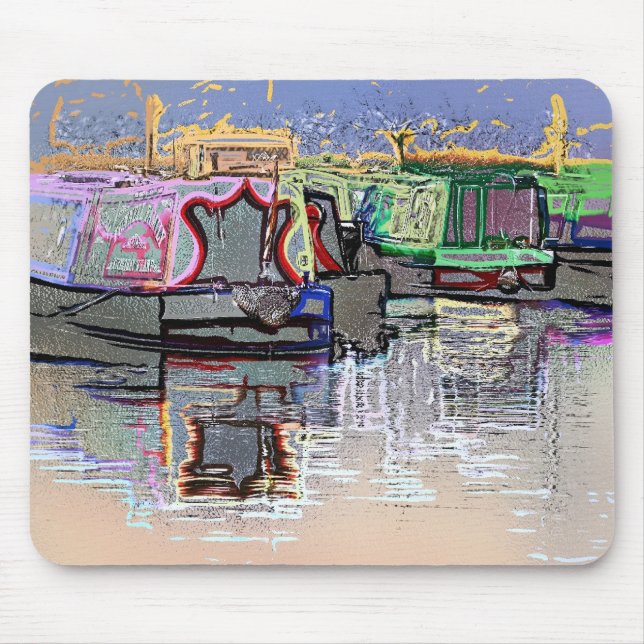 CANAL BOATS MOUSE PAD (Front)