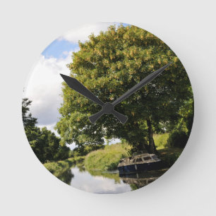 Canal Boats Round Clock