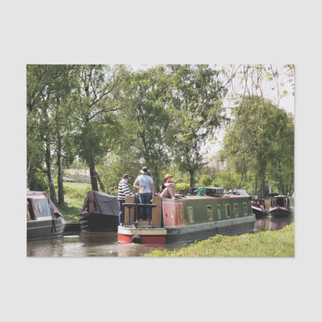 CANAL BOATS TISSUE PAPER (Front)