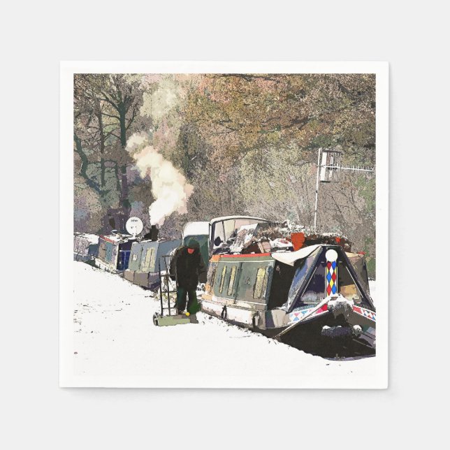 CANAL BOATS UK NAPKINS (Front)