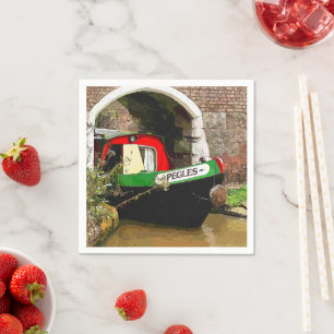 CANAL BOATS UK PAPER NAPKINS