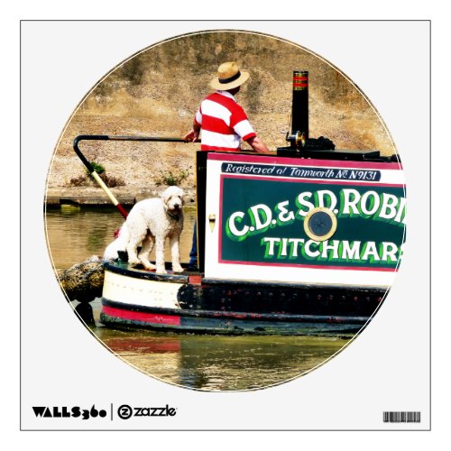 CANAL BOATS WALL DECAL