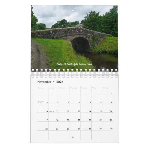 Canal Bridges  Calendar