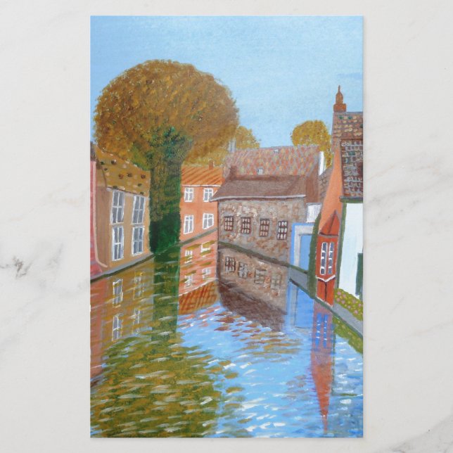 Canal Bruges  Stationery (Front)