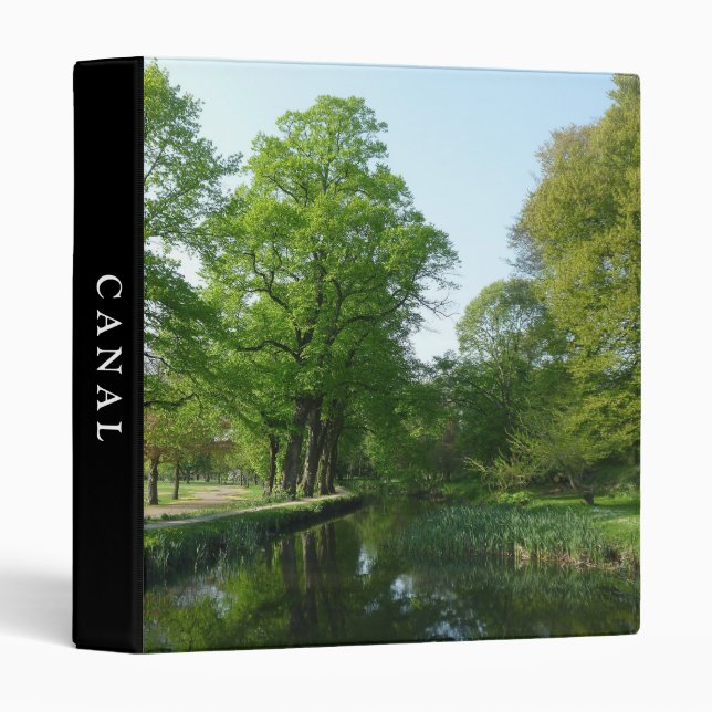 Canal - Bute Park, Cardiff (1in) 3 Ring Binder (Front/Spine)