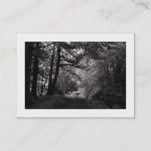 Canal. Bute Park, Cardiff (Bordered) Business Card