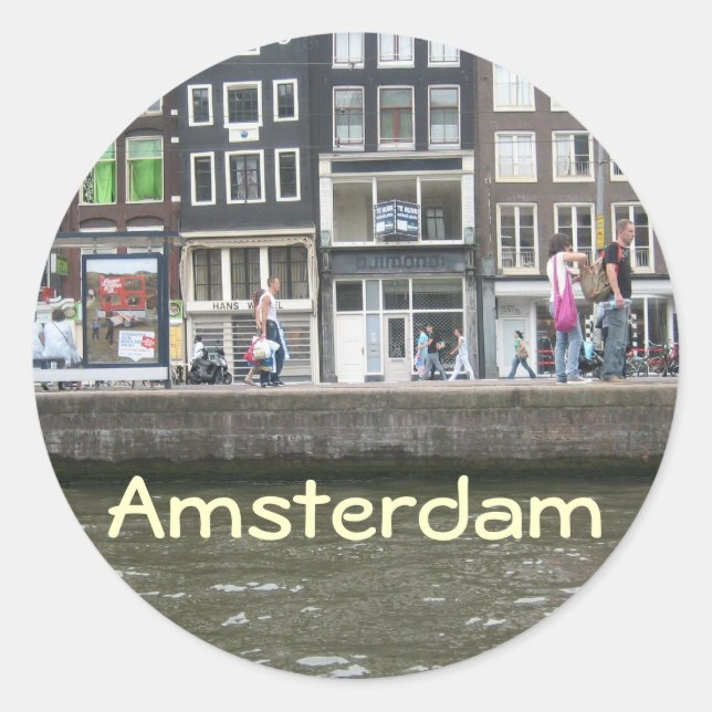 Canal Classic Round Sticker (Front)
