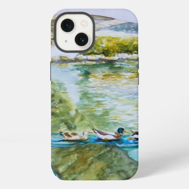 Canal Crossing Iphone Case (Back)
