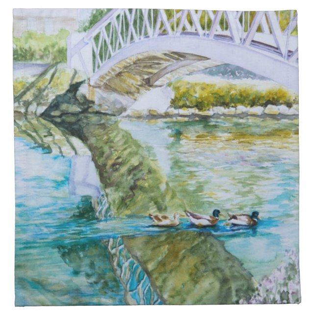 Canal Crossing Napkin (Front)