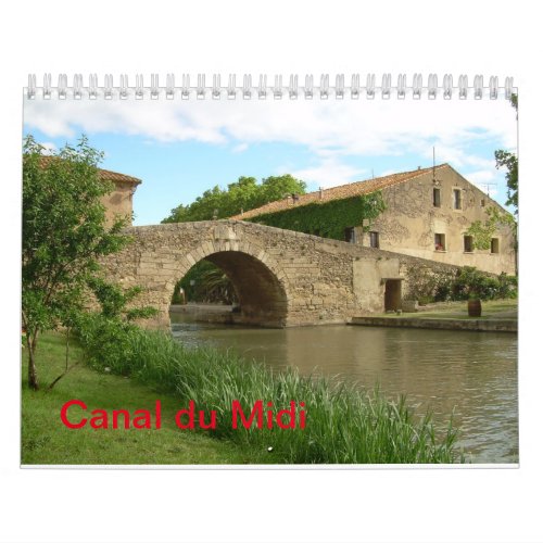 Canal du Midi Wall Calendar