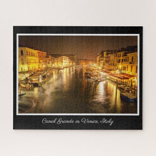 Canal Grande at Night Venice Italy Puzzle