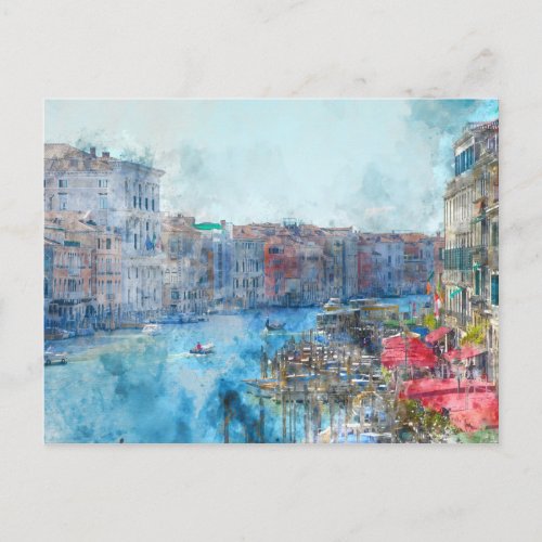 Canal Grande in Venice Italy Postcard