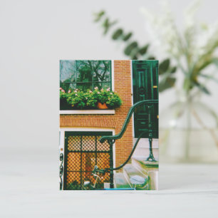 Canal house in Amsterdam Holiday Postcard