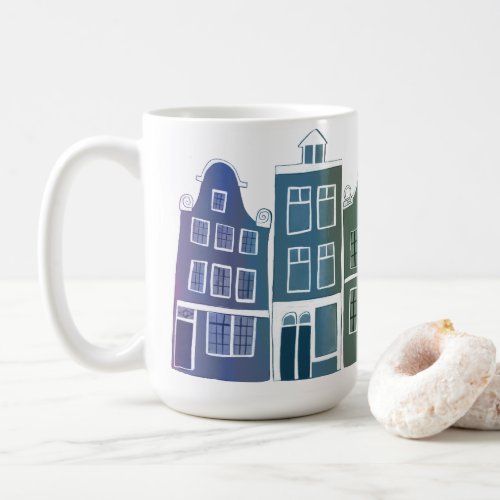 Canal House Rainbow Amsterdam Holland Dutch Travel Coffee Mug