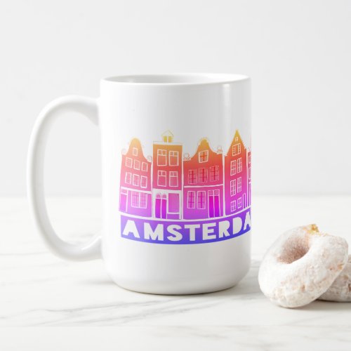 Canal House Rainbow Amsterdam Holland Dutch Travel Coffee Mug