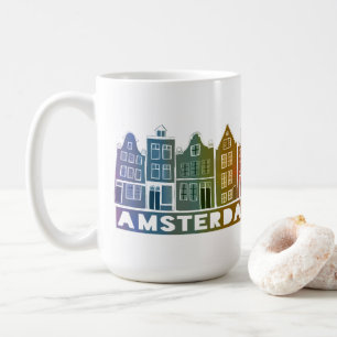 Canal House Rainbow Amsterdam Holland Dutch Travel Coffee Mug