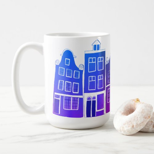 Canal House Rainbow Amsterdam Holland Dutch Travel Coffee Mug