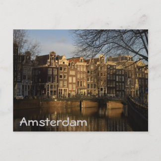 Canal houses postcard