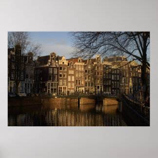Canal houses poster