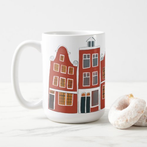 Canal Houses Row Amsterdam Holland Dutch Coffee Mug