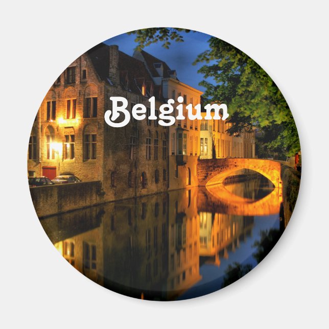 Canal in Belgium Magnet (Front)