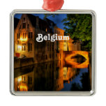 Canal in Belgium Metal Ornament